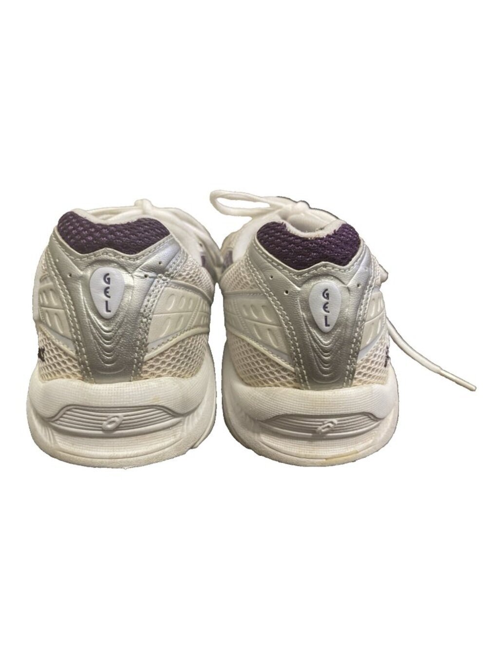 ASICS Womens Running Shoes Size 9 White Gray Purple - Picture 13 of 16